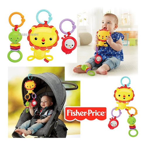 Sonajeros De Animales 3 Unidades Sonido Fisher Price Scarlet