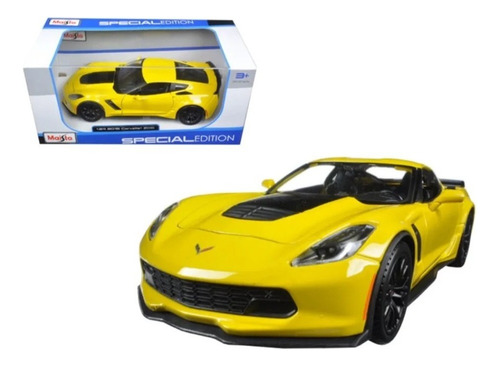 2015 Chevrolet Corvette Z06 1/24 Maisto Edicion Especial Color Amarillo