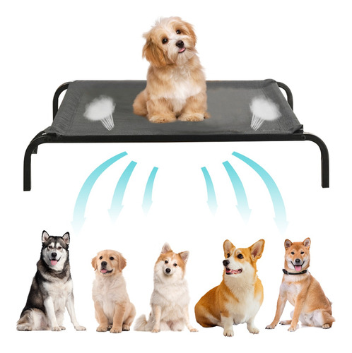 Cama Elevada Para Perro Perritos Mascotas Dehigh 68*55*16cm