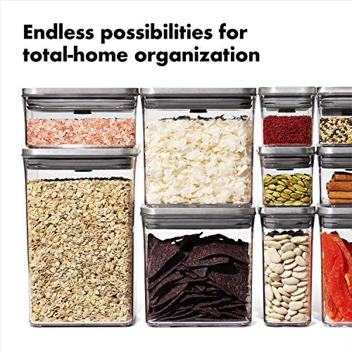 Oxo Steel Pop Container Medium Rectangular - 2.7 Qt Para Arr