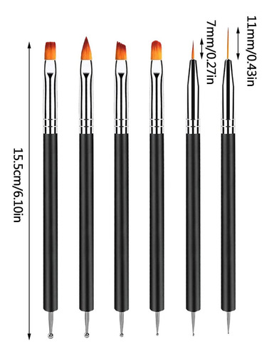 Pinceles Para Decoración De Uñas Cepillo Para Uñas Para Deco