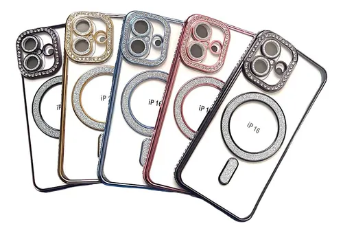 Case Funda Para iPhone 16 / 16 Pro Max De Lujo Diamond Clear