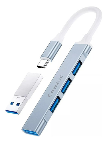 Hub Cowzuc Usb C 4 En 1 Y Adaptador Tipo C Usb-c