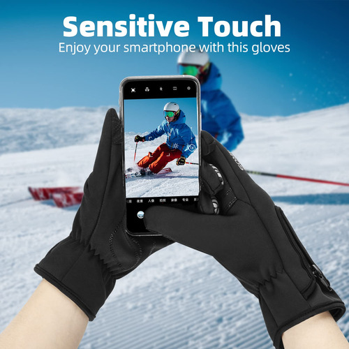 Guantes De Ciclismo Invierno Dedo Completo Pantalla Táctil C