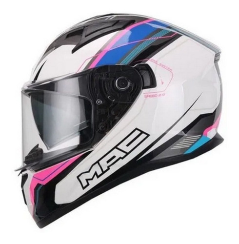 Casco Moto Integral Calle Mac Speed 2.0 Disco Solomototeam