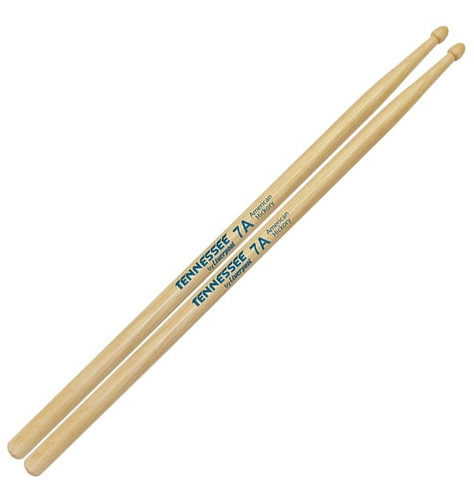 Baqueta Liverpool Tenneessee Hickory 7a Ponta De Madeira Cor Natural