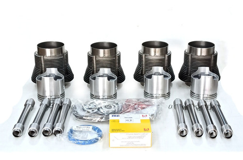 Kit Completo Motor Fusca 1.600 Ar Alcool 85,50 82/86 Mahle