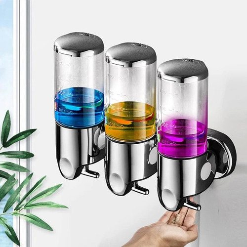 Dispensador De Baño Para Champú Jabon Y Acondicionador