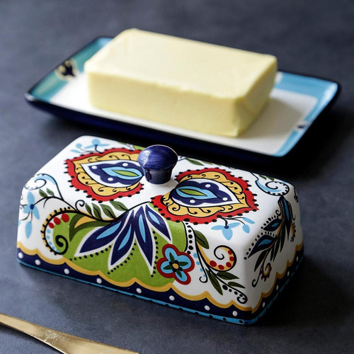 Mantequera De Queso, Recipiente Para, Plato De