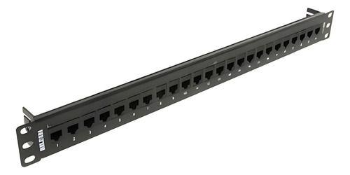Belden Patch Panel 24 Puertos 1ur Cat5e Negro Keyconnect