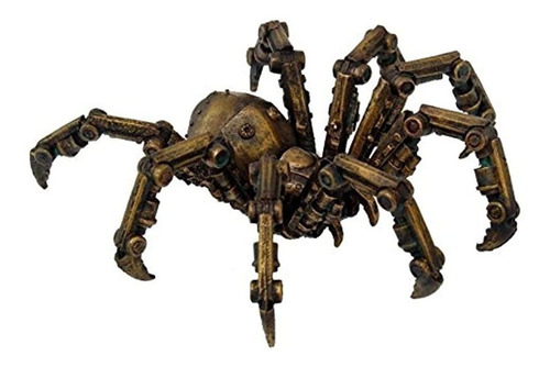 Steampunk Inspirado Mecanico Araña Resina Estatua Fig