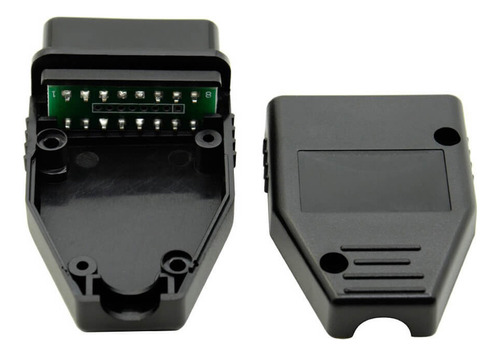 Kit 10 Conector Obd2 Macho 16 Pinos 12/24v C/ Capa