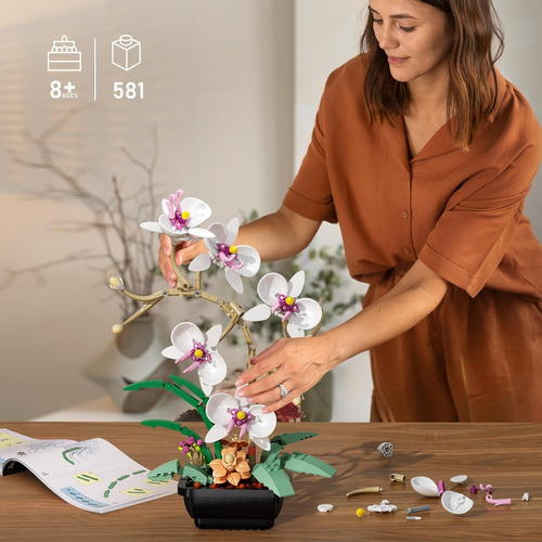 Set De Construcción Botanicals Con Flores De Orquídea, Plant