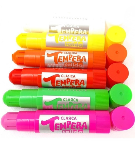 Imagen 3 de 7 de Tempera Sifap Solida Clasica Estuche X6
