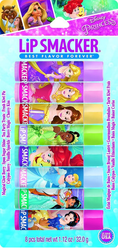 Lip Smacker Bálsamo Labial Disney Princesas 8 Pzas Nuevos