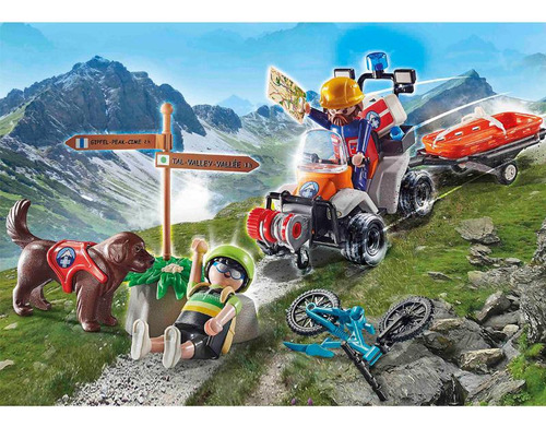 Playmobil rescate Ciclista En La Montaña 58 Piezas