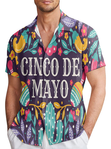 Camisas De Estilo Mexicano Para Hombre, Camisas Casuales De