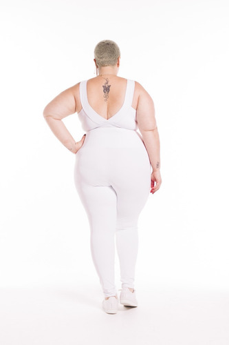 Imagem 2 de 7 de Legging Plus Size Wonder Size Lisa Emana® Plus Branca