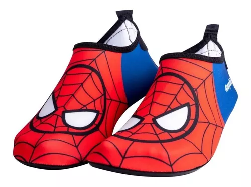 Zapatos Natación Playa Alberca Niños Spiderman