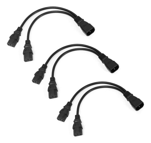 Paquete De 4 Ups Servidor Divisor C14 A 2 X C13 Cable Adapta