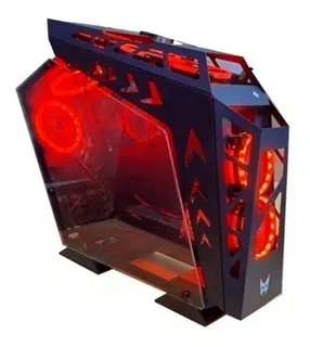 Gabinete Atx Gamer Red Modelo Top Tag F922 Vermelho