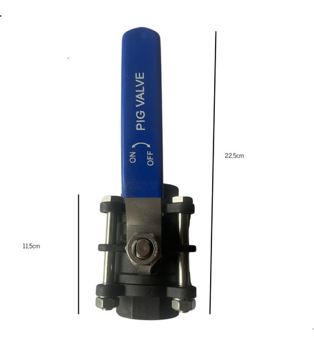 Válvula Esfera Tripartida S1000 P Plena 1.1/2 Bsp Pig