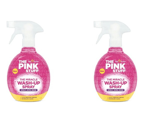 Lavalozas Wash Up Spray 500ml The Pink Stuff X 2 Und