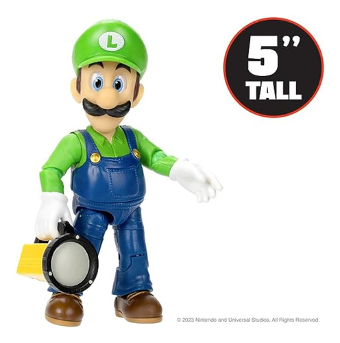 Figura Articulada Luigi Juguete Super Mario Bros Jakks ;o
