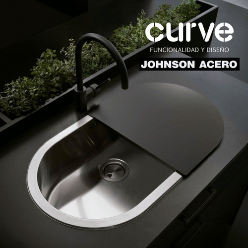 Tabla Picar Laminada Johnson Para Bacha Curve Si77a