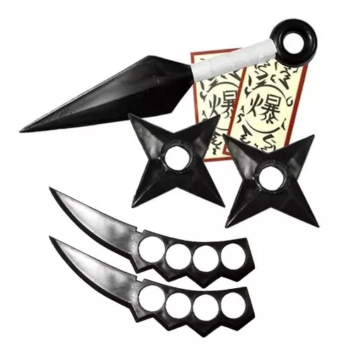 Kit Ninja Naruto Kunai Minato Sarutobi - 3 Peças