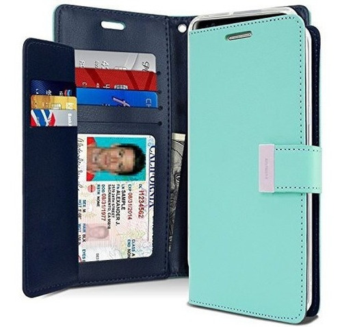 Galaxy Note8 Funda Trifold Wallet Goospery Rich Diary Funda 