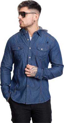 Camisa De Jean Denim Hombre Varios Colores Rfs