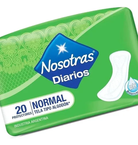 Nosotras Protectores Diarios Normal Algodón X 20 Unidades