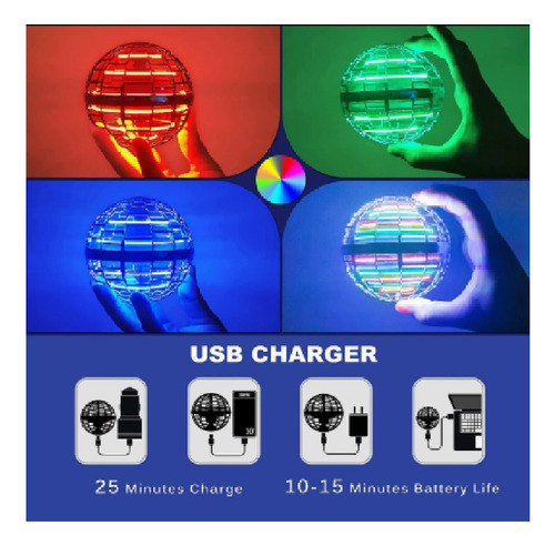 Pelota Voladora Flynova Pro Flying Spinner Led 360° Control