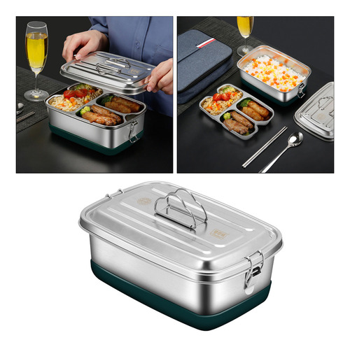 Cf Fiambrera Bento De Acero Inoxidable Contenedor Para