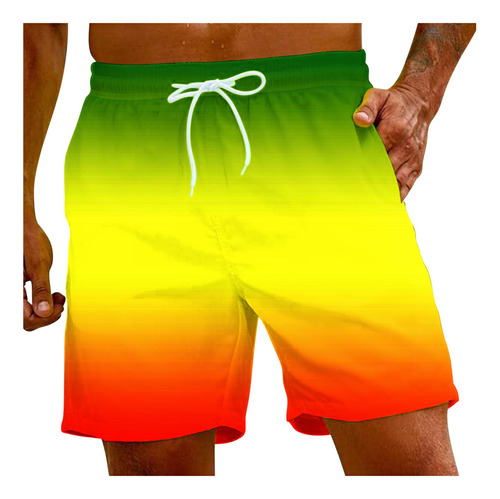 Shorts Masculinos B, Calças De Praia Com Estampa Especial