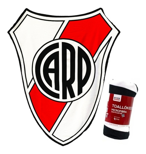 Toallon Playero Escudo Gigante River Plate Oficial 