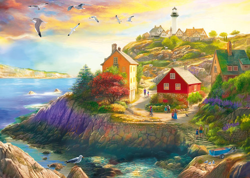 Rompecabezas 1000 Piezas Wonder Forge Goat Hill Lighthouse