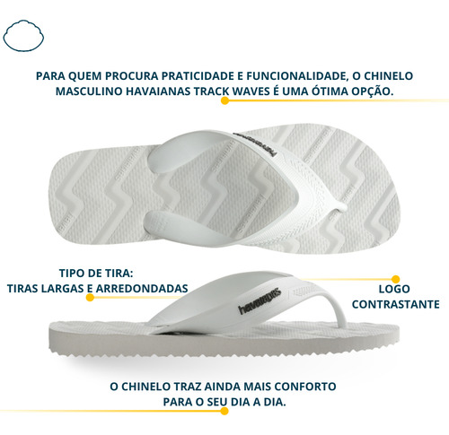 Chinelo Havaianas Legítima Conforto Sandália Track Waves