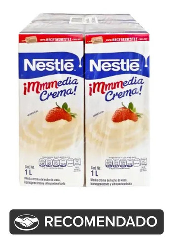Media Crema Nestle 4 Tetrapack De L C/u