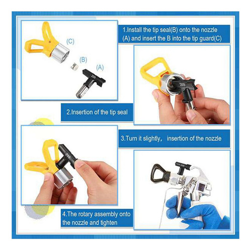 Airless Paint Sprayer Nozzle And Spray Tip