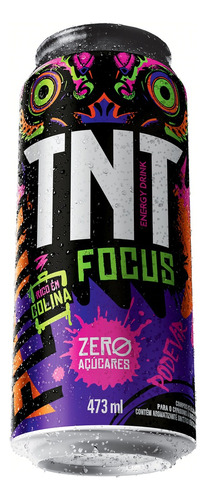 Energético Zero Açúcar TNT Focus Lata 473ml