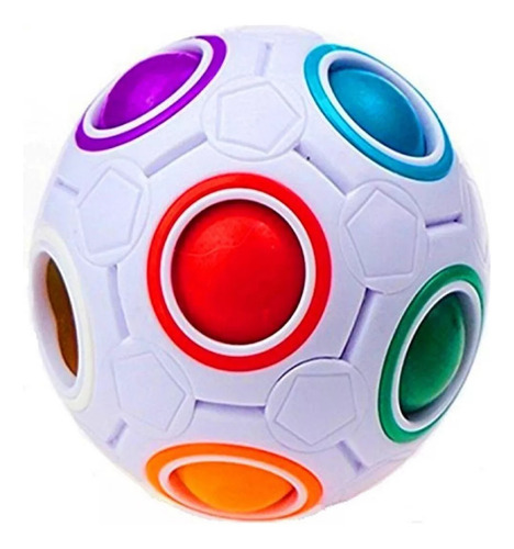Cubo Bola Mágico Arcoíris Puzzle Juego Ingenio Fidget -441