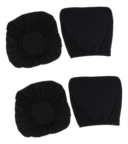 Q 2sets / 4pcs Cubierta De Silla De Oficina De Ordenador -