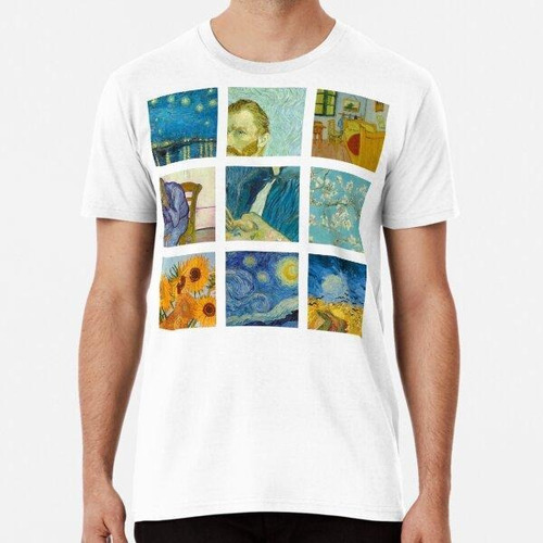 Remera Vincent Van Gogh  Algodon Premium 