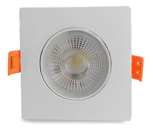 Spot De Embutir Easy Led Quadrado Branco 7w 4000k