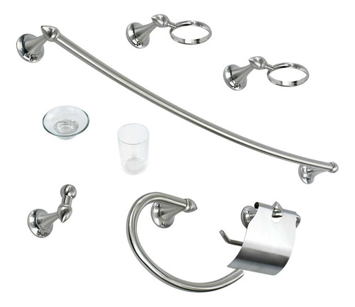 Juego De 6 Accesorios Para Baño Urrea 3100.9 Acero Inox