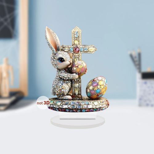P Ornament Easter Home Desktop Rabbits Home Desktop