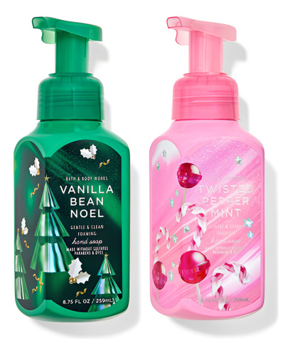 2 Jabones En Espuma Bath And Body Works Navidad