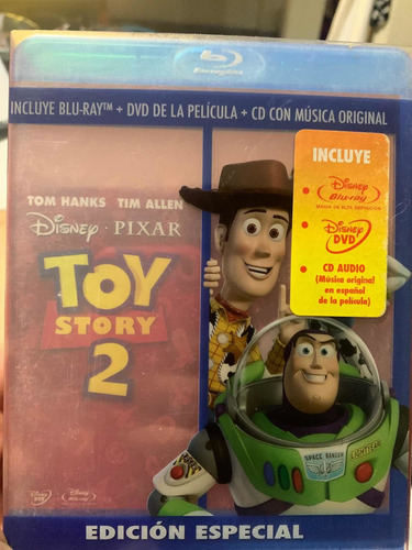 Toy Story 2 Blu Ray + Dvd + Cd Musical Película